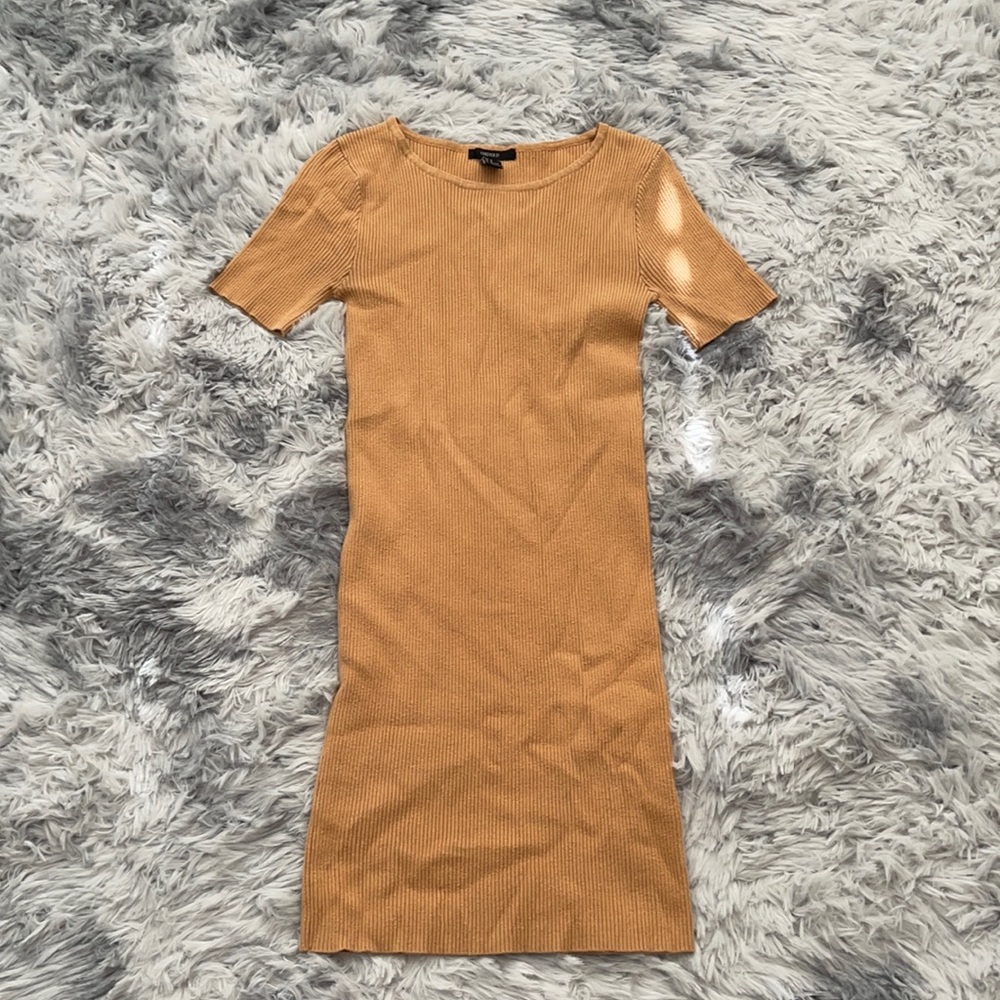 Orange sweater dress. (Stretchy)